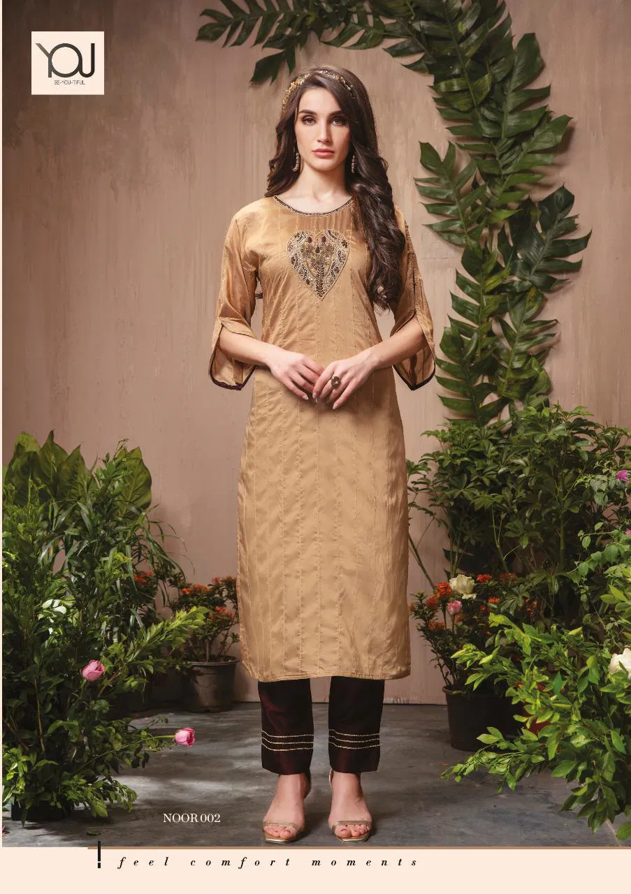 Wanna Noor latest Fancy Designer Festive Wear Kurti With Bottom Collection